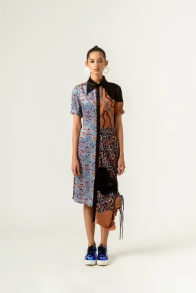 Torment Half and Half Shirt-Dress