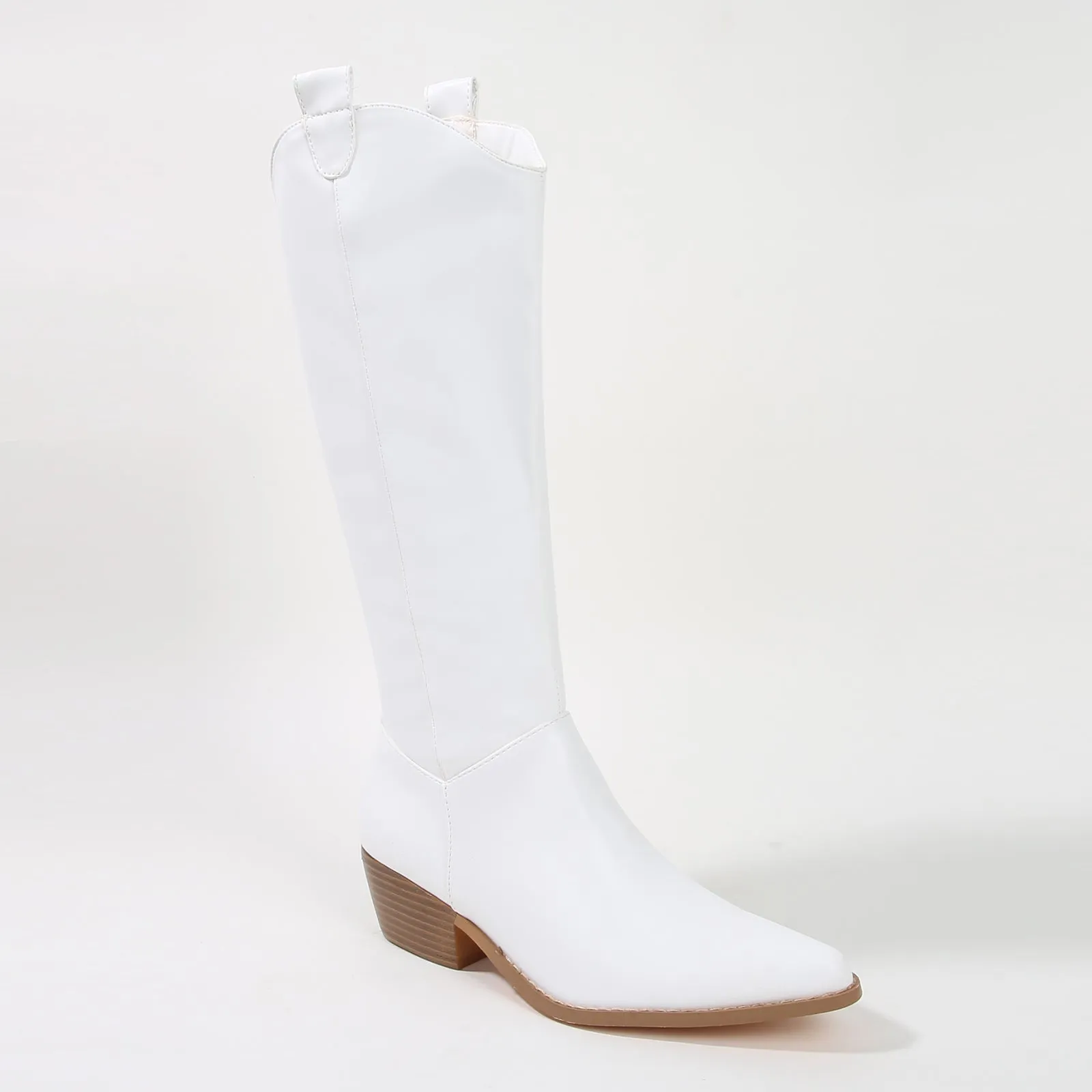 Vanessa Minimalist Mid-Calf Western Boots