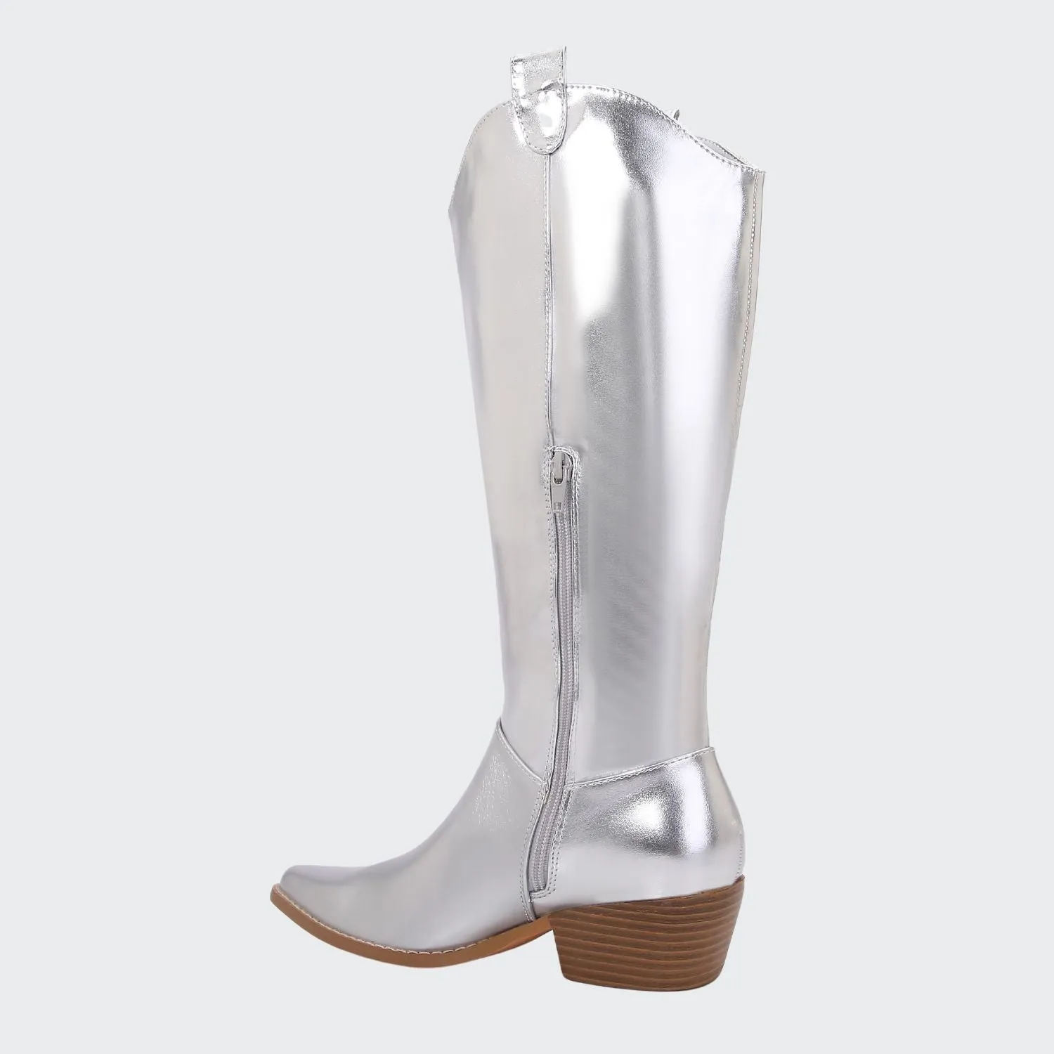 Vanessa Minimalist Mid-Calf Western Boots