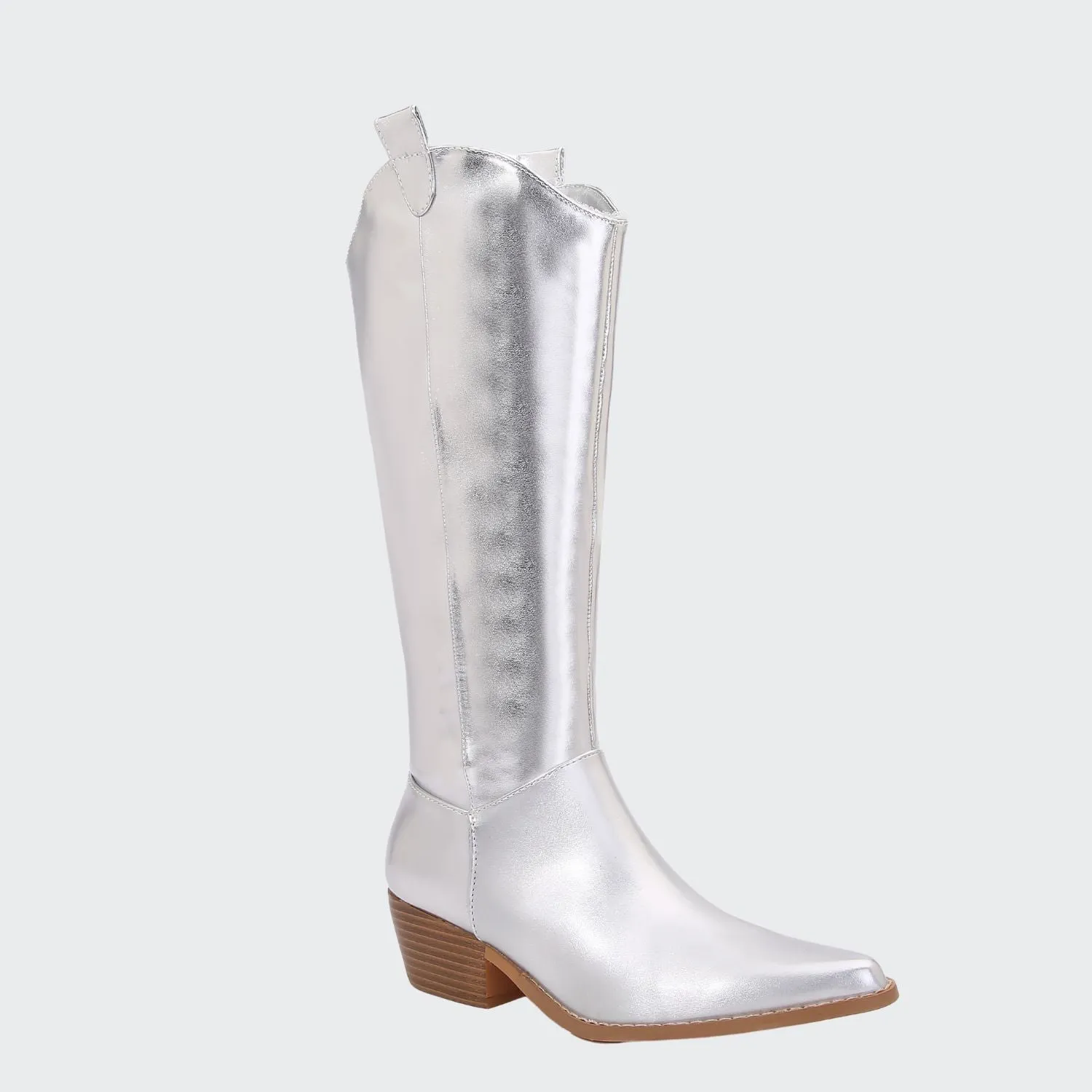 Vanessa Minimalist Mid-Calf Western Boots