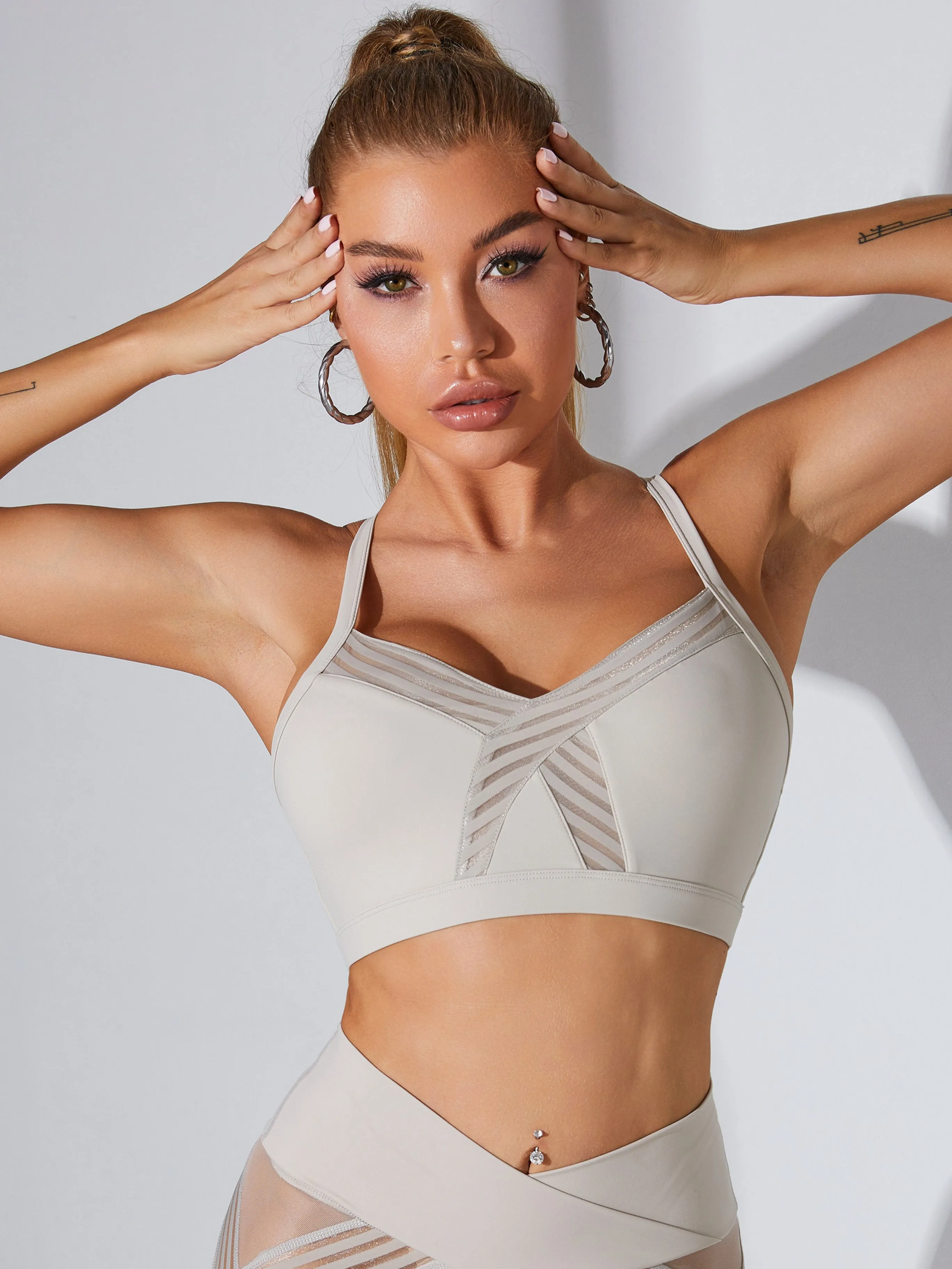 ZASUWA Female Mesh Cross Back Quick Dry Tracksuits